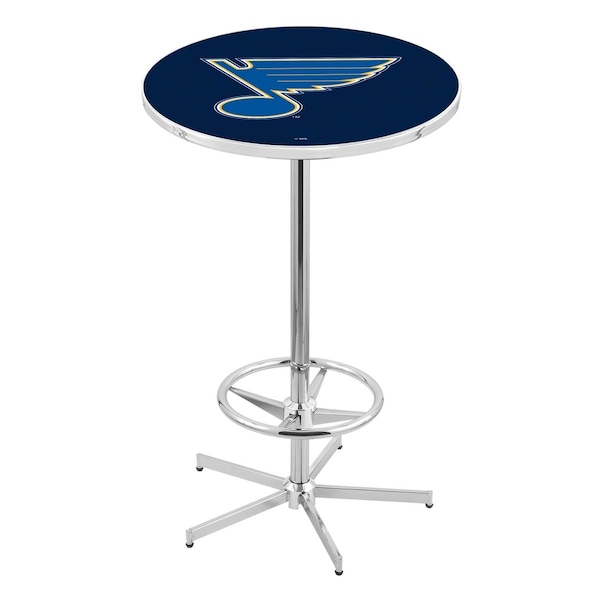 42" Chrome St Louis Blues Pub Table